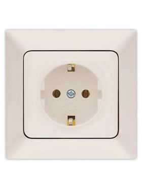Πριζα Σουκο 16a Μπεζ