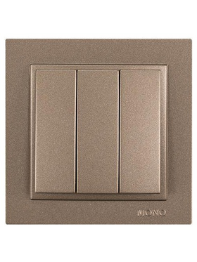 Διακοπτης Τριπλος Απλος  Light Fume