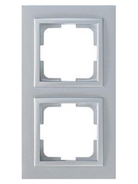 Πλαισιο 2 Θεσεων Ασημι