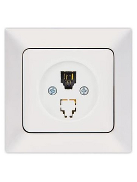 Πριζα Τηλεφωνου Monh rj 11 Λευκη