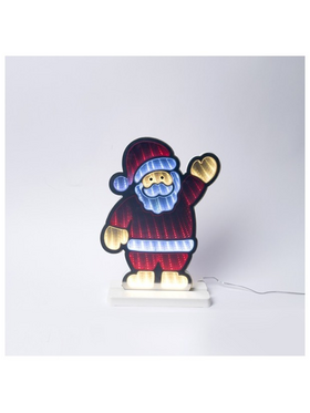 Αγιος Βασιλης 22x5,5x30cm, Διακοσμητικο Σχεδιο Καθρεφτης με led Ταινια, Μετασχηματιστη, 138 Led, Πολυχρωμο Led, Προεκταση Παροχης 3m, Ip20