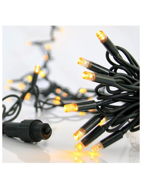 Σειρα, 100 led 5mm, 230v, Επεκταση εωσ 9, Προεκταση Παροχης 150cm, Πρασινο Καλωδιο, Καουτσουκ, day Light Led, ana 10cm, Ιρ65