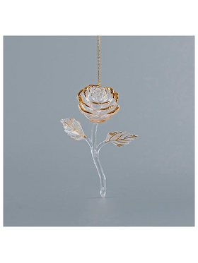 Τριανταφυλλο Ακρυλικο 3d, Χρυσο, 8,8x12,1cm