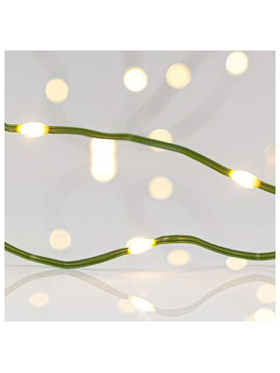 Σειρα, 700 Mini Led, 8 Προγραμματα, με Μετασχηματιστη,500cm Προεκταση Παροχησ,πρασινο Καλωδιο Πλακε Χαλκος, Daylight Led,ανα 5cm,ip44