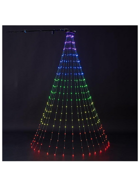 Χταποδι, 342 Smart Mini Led, 5v Μετασχηματιστης,  Ελεγχος Προγραμματος με Εφαρμογη, Πρασινο Καλωδιο Πλακε, Rgbw Led, Προεκταση Παροχης 5m, ανα 10cm, Ip44