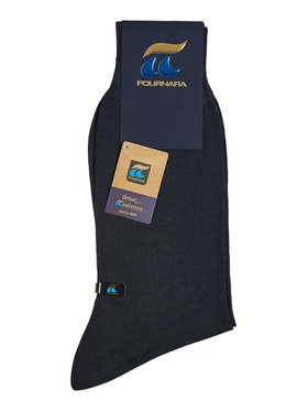 Κάλτσα Μάλλινη Pournara Premium Μπλε