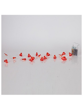 Σειρα, 20 Mini Led, Σακια με Χιονονιφαδες, Μπαταριας 3xaa, Χρονοδιακοπτη, Ασημι Χαλκινο Καλωδιο, Θερμο Λευκο Led, ανα 10cm, Προεκταση Παροχης 30cm, Ip20