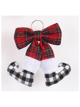 Φιογκος Κοκκινο Καρο, με Ποδαρακια Ξωτικου, 20x30cm