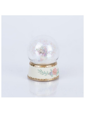 Χιονομπαλα με Μονοκερο, σε παλ Χρωματα, 6.5x8.5cm