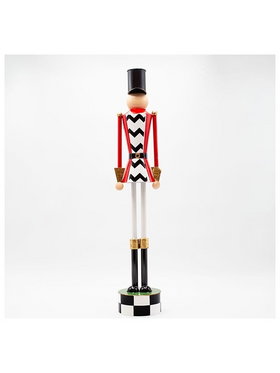 Μεταλλικος Καρυοθραυστης, Μαυρο Καρο με Κοκκινο, 110cm