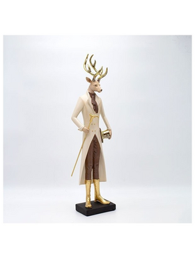 Ταρανδος Πολυρεζιν, με Σμοκιν και Καπελο, 48cm