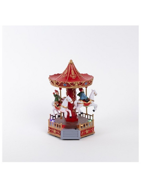 Μικρο Καρουζελ,  με Φως, Μουσικη και Κινηση, Μπαταριας, 12.5x13x18.8cm