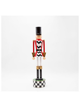 Μεταλλικος Καρυοθραυστης, Μαυρο Καρο με Κοκκινο, 46cm