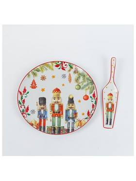 Πιατελα με Σπατουλα, με Καρυοθραυστες, 27cm