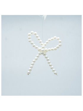 Φιογκος με Λευκες Περλες, 8x8cm