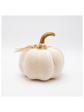 Βελουδινη Κολοκυθα, Υπολευκη, με Λουλουδακια, 16x20cm