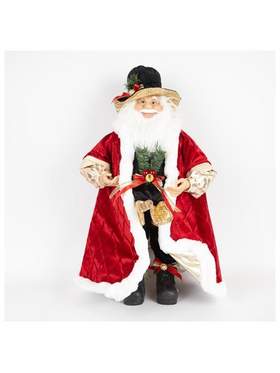 Αγιος Βασιλης με Μαυρο Καπελο, 66cm