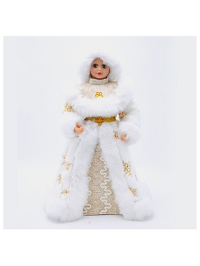 Κουκλιτσα με Λευκη Καπα, 45cm