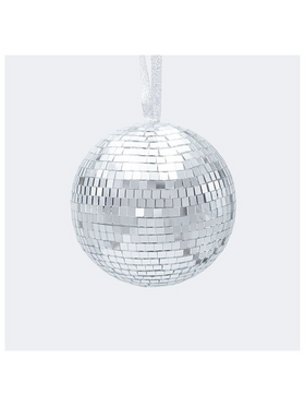 Γυαλινη Μπαλα, Ντισκο, Ασημι, 12cm