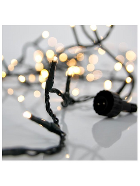 Σειρα Pro, 700 led 3mm, 31v & 12w Μετασχηματιστη, 4 Επεκτασεις Μεχρι 2 Σετ, Πρασινο pvc Καλωδιο, Θερμο Λευκο Led, ana 5cm, Προεκταση Παροχης 3m, Ip44