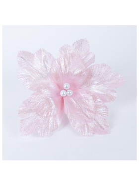 Μανωλια, ροζ Ιριδιζουσα, με Λευκες Περλες, 28cm