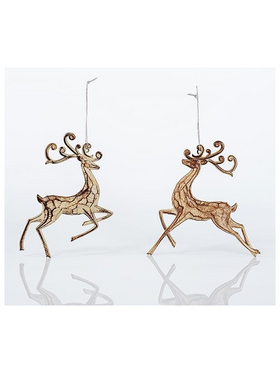 Ταρανδος Ακρυλικος, Σαμπανι, 2 Σχεδια, 14,5x14cm