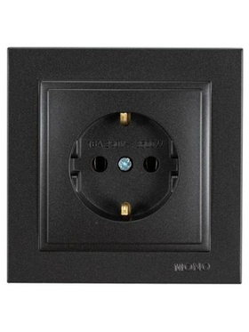 Πριζα Σουκο 16a Μαυρο