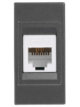 Πριζα Τηλεφωνου 1 Modules rj 11 Γραφιτης