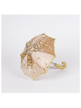 Ομπρελα Γκεισας, Μπεζ Βελουδο, 16x20cm