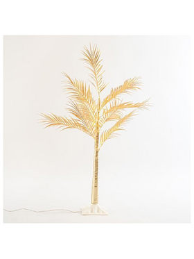 Χρυσο Δεντρο Φτερη 1,2m, Μετασχηματιστης, 80 Θερμα Λευκα Mini Led, Προεκταση Παροχης 3m, Ip44