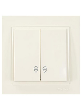 Διακοπτης a/r-k/r Μπεζ