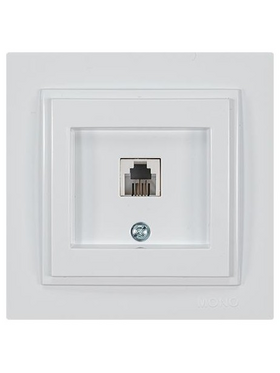 Πριζα Τηλεφωνου Monh rj 11 Λευκη