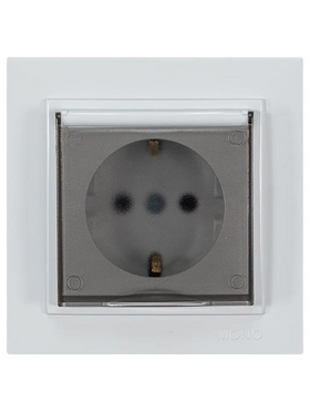 Πριζα Σουκο Καπακι 16a Λευκη