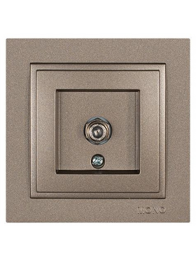 Πριζα tv f Connector  Light Fume