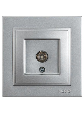 Πριζα tv f Connector Ασημι