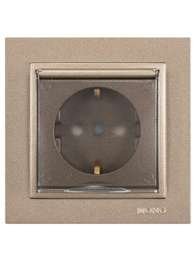 Πριζα Σουκο Καπακι 16a Light Fume με Παιδικη Προστασια Fume