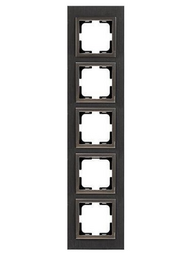 Πλαισιο 5 Θεσεων Αλουμινιο Μαυρο