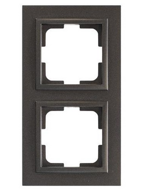 Πλαισιο 2 Θεσεων Μαυρο