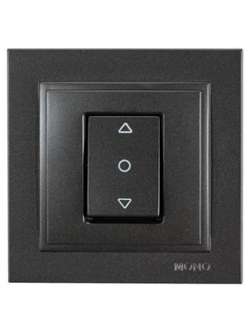 Διακοπτης Ρολλων Μαυρος