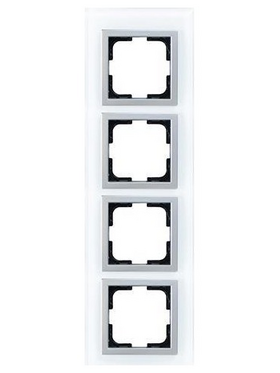 Πλαισιο 4 Θεσεων Λευκο Γυαλι