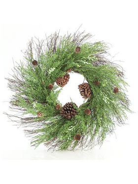 Στεφανι με Πευκοβελονα και Κουκουναρες, 71cm