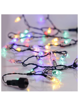 Σειρα, 200 led 5mm, Vintage Διακοσμητικο 1.2mm, 31v Μετασχηματιστη, 4 Επεκτασεις εωσ 3 Σετ, Πρασινο pvc Καλωδιο, Χρωματιστο led ανα 5cm, Προεκταση Παροχης 3m, Ip44