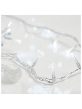 Σειρα, 300 Flash led 5mm, 31v Μετασχηματιστη, 4 Επεκτασεις εωσ 3 Σετ, Διαφανο pvc Καλωδιο, Λευκο led ana 10cm, Προεκταση Παροχης 3m, Ιρ44