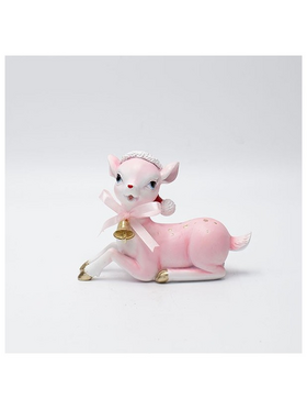 Ελαφακι Πολυρεζιν, Ροζ, 9.7x5.8x13.5cm