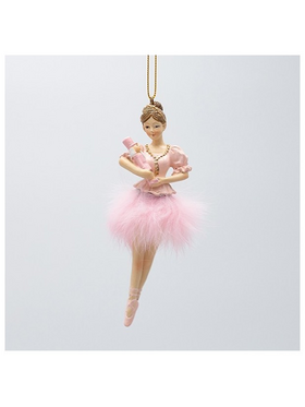 Στολιδι Πολυρεζιν, Μπαλαρινα με Καρυοθραυστη, Ροζ, 4x12.5cm