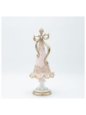 Δεντρο Πολυρεζιν, ροζ Ντεγκραντε, με Φιογκο, 13x13x35.5cm