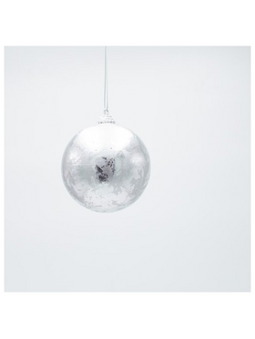 Μπαλα, Μεταλλικο Ασημι, σετ 6τμχ, 8cm