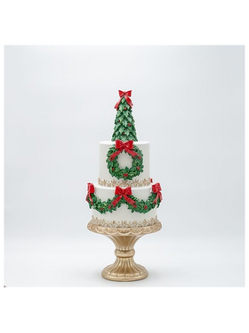 Τουρτα Πολυρεζιν, με Χριστουγεννιατικο Δεντρο, 16.5x16.5x41.5cm