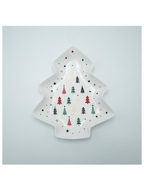 Πιατελα Δεντρακι με Χρωματιστα Δεντρακια, 25cm