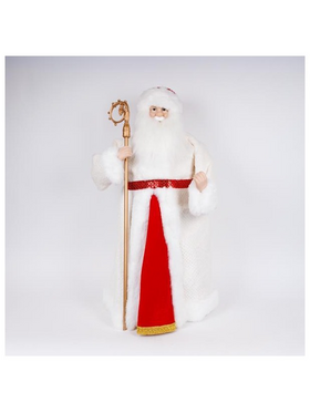 Αγιος Βασιλησ,με Λευκο Κοκκινο Ρουχο, 90cm